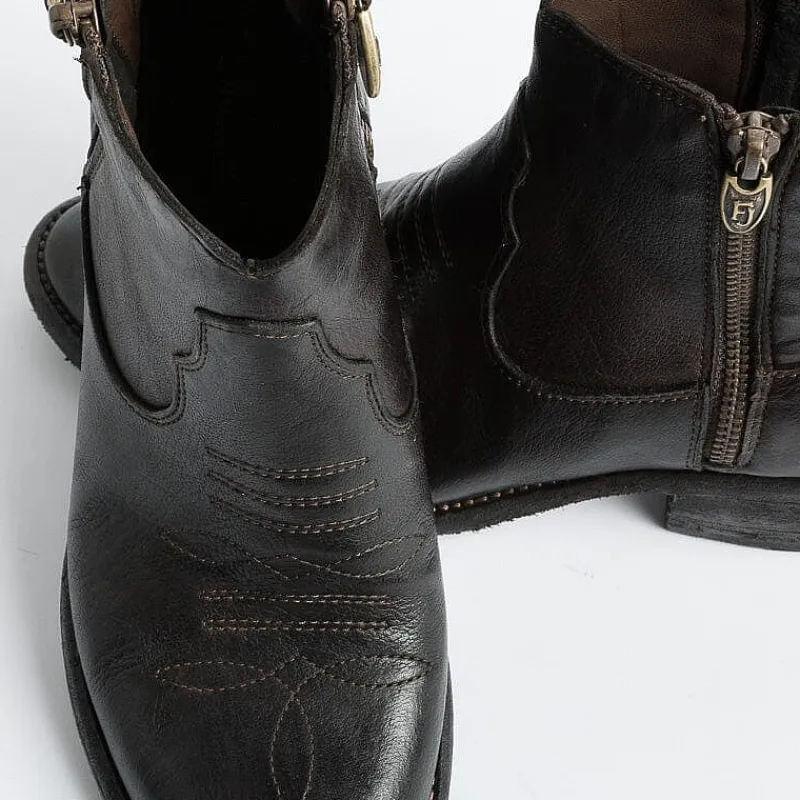 FAUZIAN JEUNESSE - Collezione Donna Fauzian Jeunesse - Texano 3205 - Ignis Super - Ebano<Collezione Scarpe Donna Texani