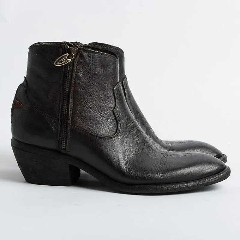 FAUZIAN JEUNESSE - Collezione Donna Fauzian Jeunesse - Texano 3205 - Ignis Super - Ebano<Collezione Scarpe Donna Texani