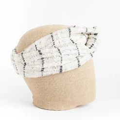 FLAPPER - Genevieve Xhaet Flapper - Fascia Gia - Bianco Nero<Collezione Accessori Donna Cappelli E Berretti