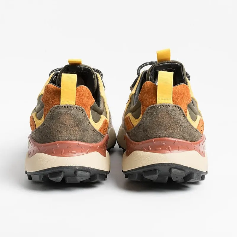 FLOWER MOUNTAIN - Sneakers Yamano 3 - 1B41 Grigio / Verde Militare<Collezione Scarpe Uomo Sneakers