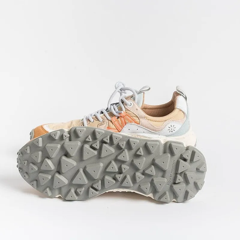 FLOWER MOUNTAIN - Sneakers Yamano 3 1M08- Pesca/ Beige<Collezione Scarpe Donna Sneakers