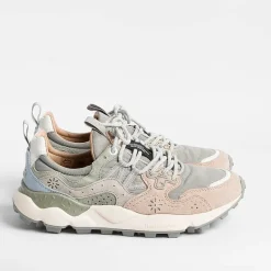 FLOWER MOUNTAIN - Sneakers Yamano 1M15 - Grigio/ Rosa<Collezione Scarpe Donna Sneakers
