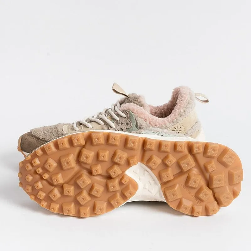 FLOWER MOUNTAIN - Sneakers Kotetsu 1E03 - Teddy Beige Pink<Collezione Scarpe Donna Sneakers