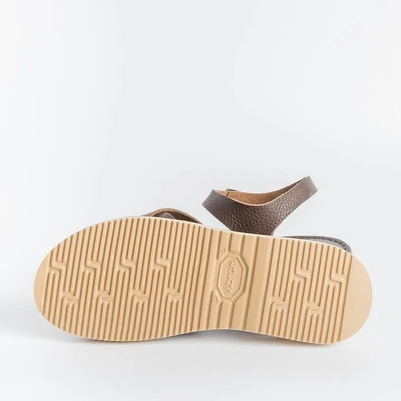 FRACAP - Sandali Bassi - Nebrasca - 305 Brown<Collezione Scarpe Donna Sandali Bassi
