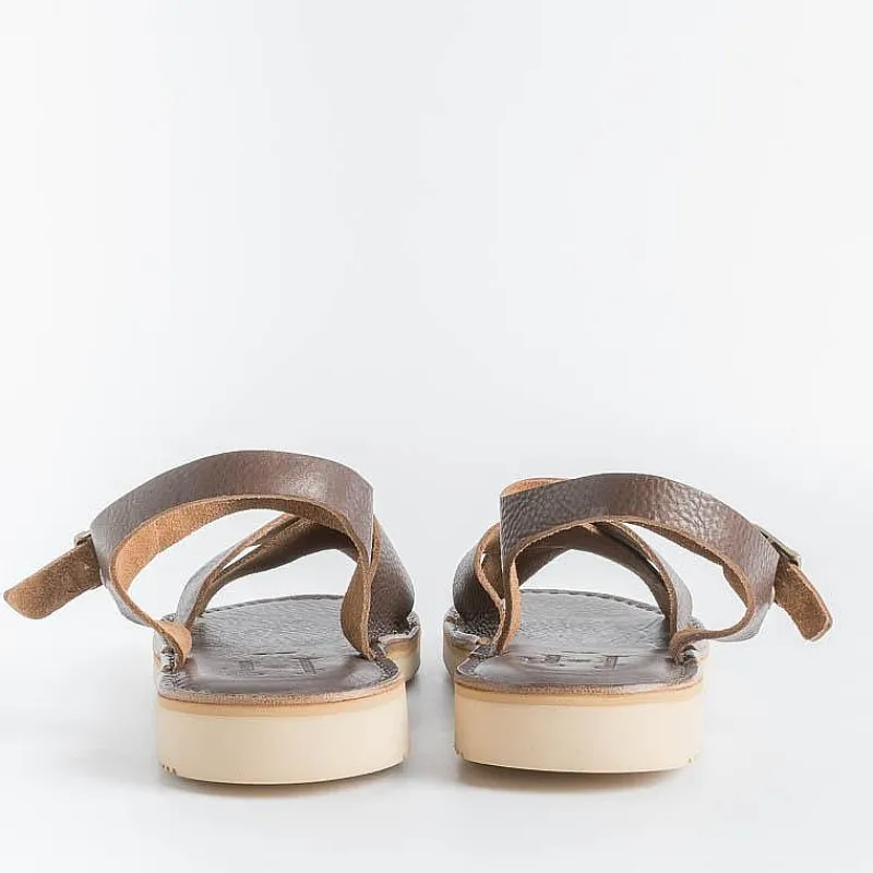 FRACAP - Sandali Bassi - Nebrasca - 305 Brown<Collezione Scarpe Donna Sandali Bassi