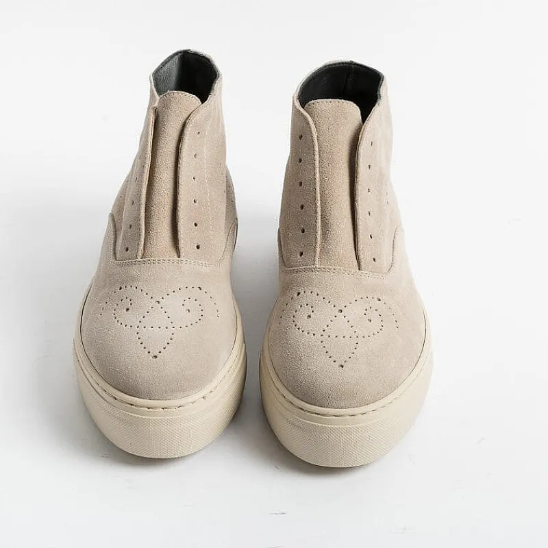 Fratelli Rossetti - Collezione Donna Fratelli Rossetti - Sneakers Stivaletto 76563 - Camoscio Sabbia<Collezione Scarpe Donna Sneakers