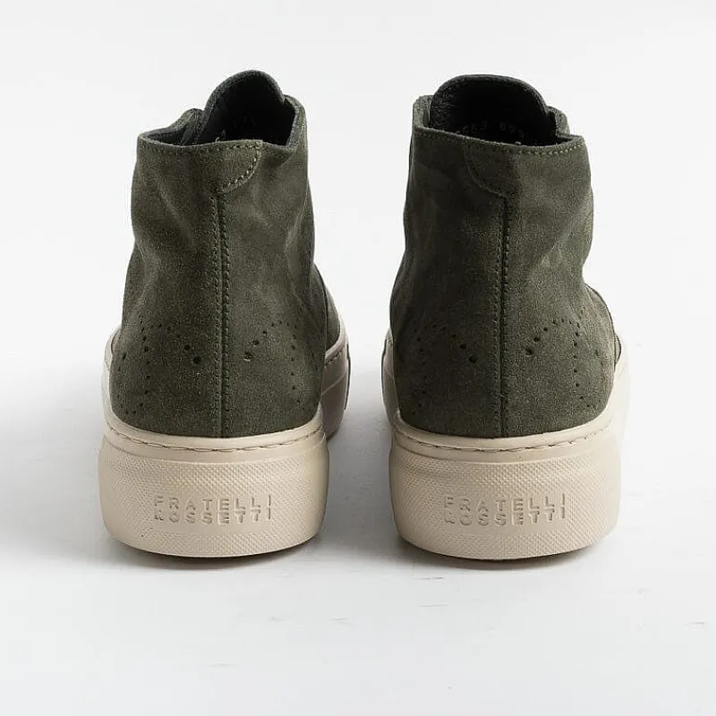Fratelli Rossetti - Collezione Donna Fratelli Rossetti - Sneakers Stivaletto 76563 - Camoscio Bosco<Collezione Scarpe Donna Stivaletti