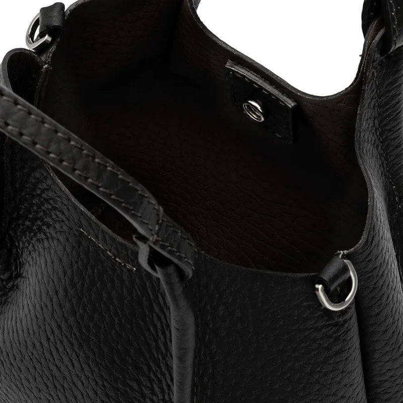 Gianni Chiarini - Bs 9718 - Dua - Nero Castoro<Collezione Borse Donna Borse A Spalla