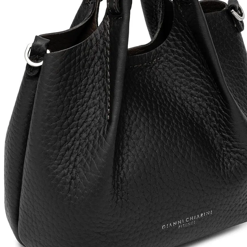Gianni Chiarini - Bs 9718 - Dua - Nero Castoro<Collezione Borse Donna Borse A Spalla