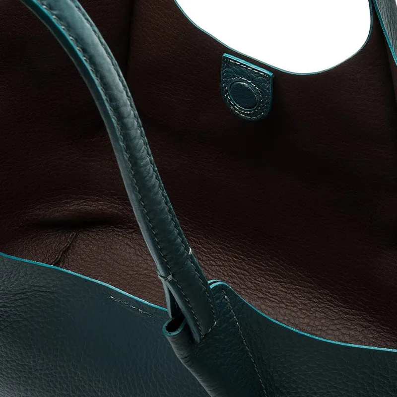 Gianni Chiarini - Bs 9720 - Dua - Deep Green Testa Di Moro<Collezione Borse Donna Borse A Spalla