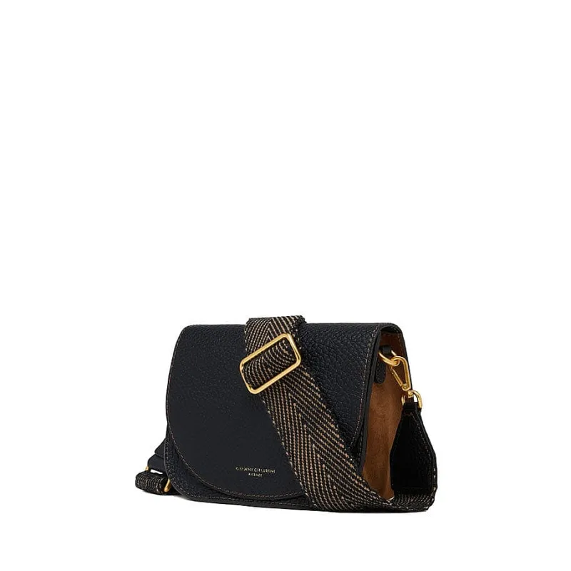 Gianni Chiarini Firenze - Bs 10115 - Tara - Nero Cognac<Collezione Borse Donna Borse A Spalla