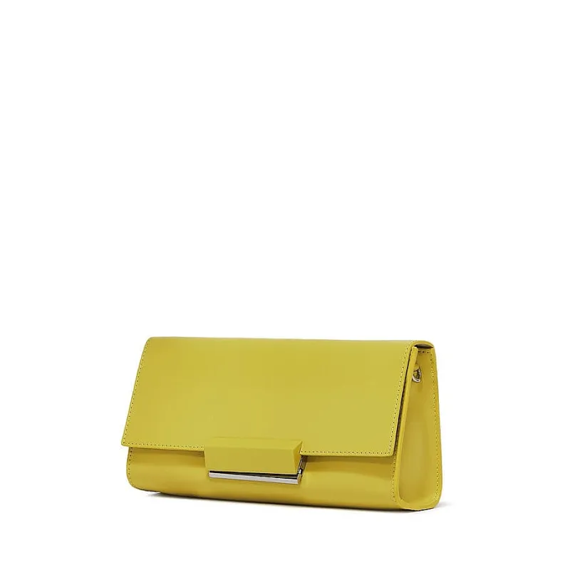Gianni Chiarini Firenze - Clutch Lily - Bs 10196 - Giallo Polline<Collezione Borse Donna Clutch