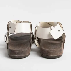 GIULIA TADDEUCCI - Sandali Bassi - 46464 - Bianco<Collezione Scarpe Donna Sandali Bassi