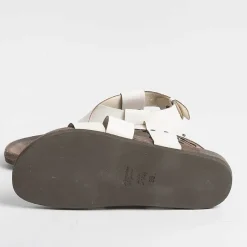 GIULIA TADDEUCCI - Sandali Bassi - 46464 - Bianco<Collezione Scarpe Donna Sandali Bassi