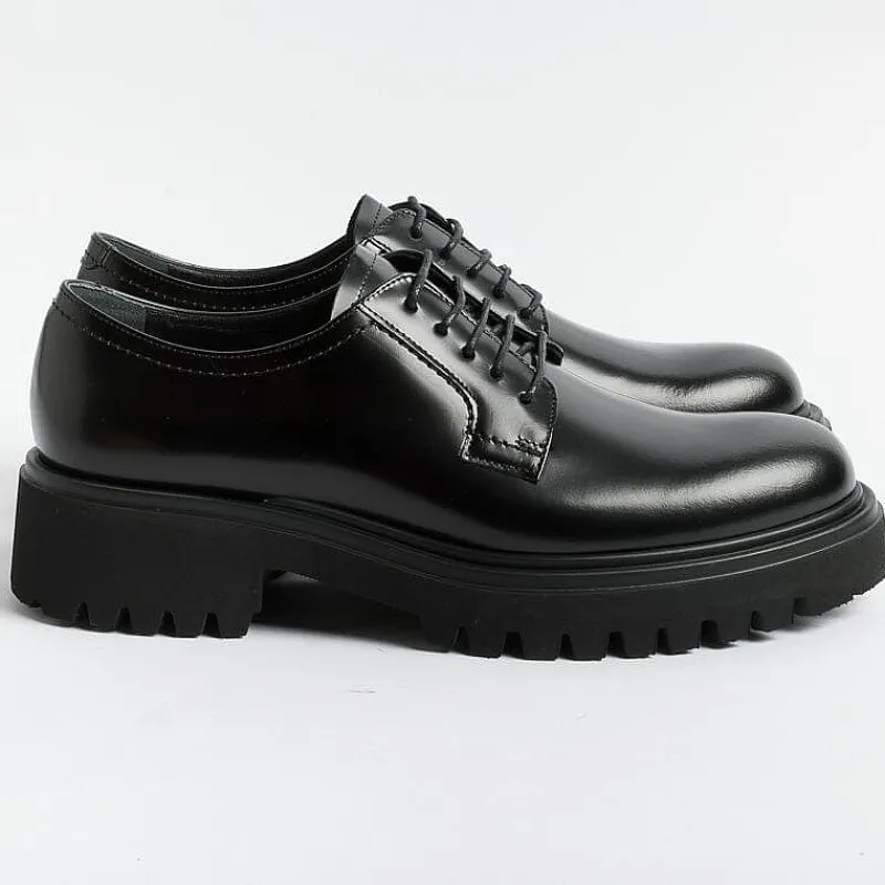 GUGLIELMO ROTTA - Allacciata - Windy Indio - Nero<Collezione Scarpe Donna Allacciate