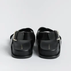 GUGLIELMO ROTTA -Sandali Bassi - Tilly - Pelle Nero<Collezione Scarpe Donna Sandali Bassi