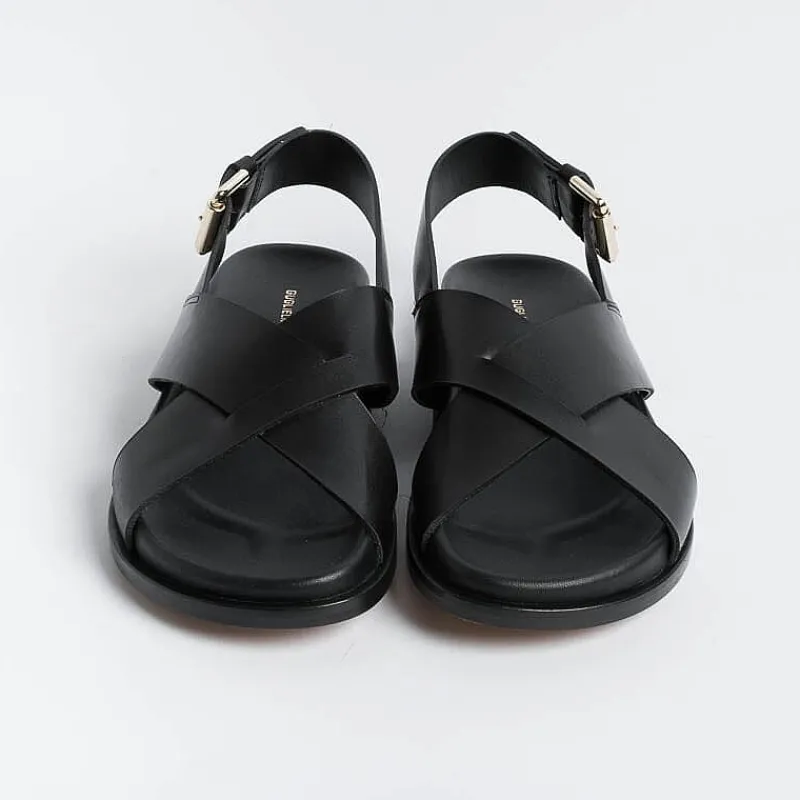 GUGLIELMO ROTTA -Sandali Bassi - Tilly - Pelle Nero<Collezione Scarpe Donna Sandali Bassi