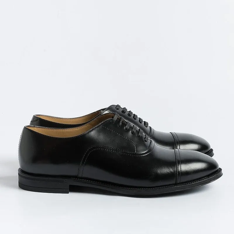 HENDERSON - Francesina - 82303 - Vitello Nero Fondo Gomma<Collezione Scarpe Uomo Cerimonia