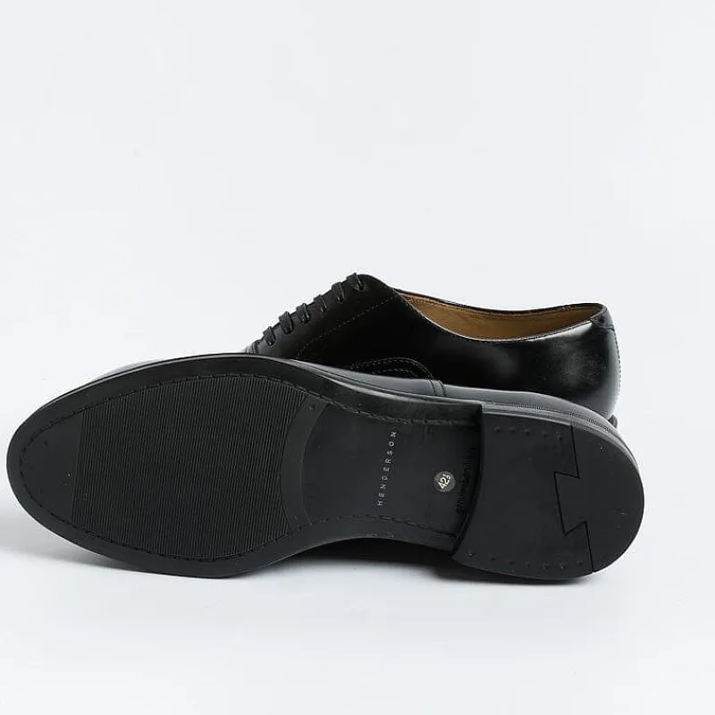 HENDERSON - Francesina - 82303 - Vitello Nero Fondo Gomma<Collezione Scarpe Uomo Francesine