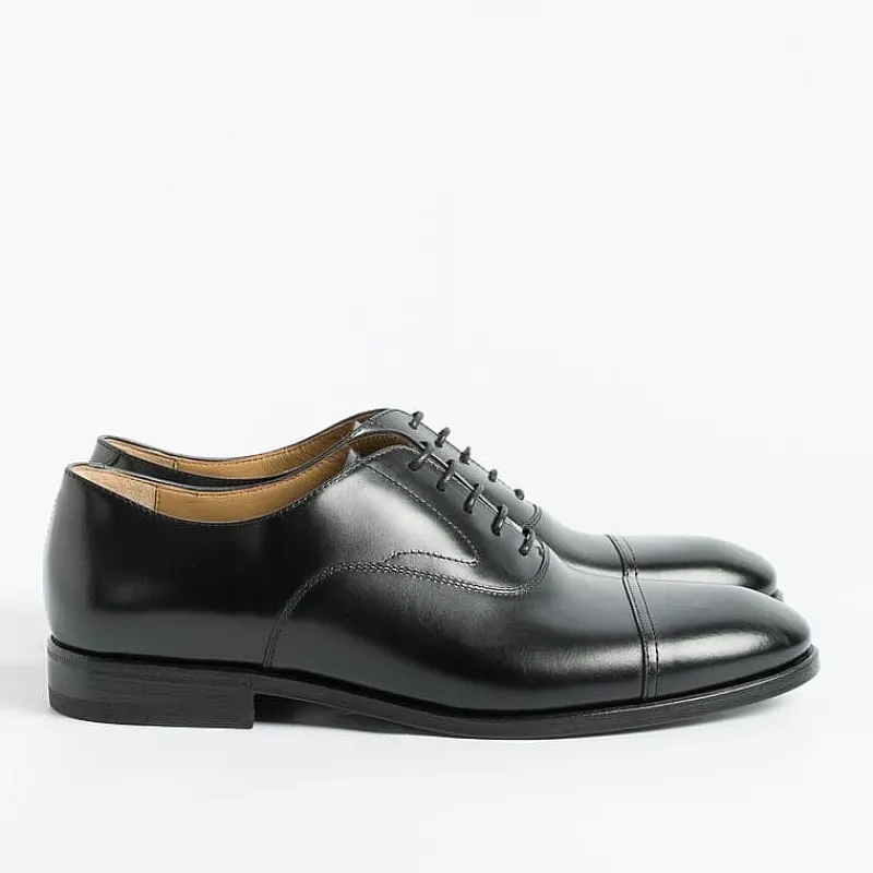 HENDERSON - Francesina Con Puntale 73307 - Vitello Nero<Collezione Scarpe Uomo Cerimonia