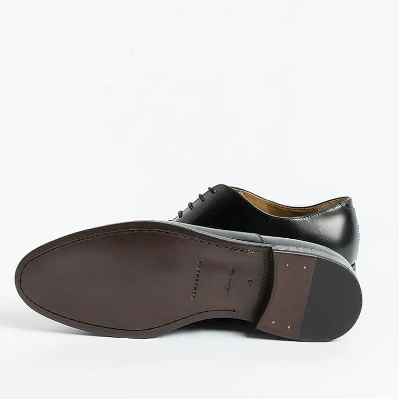 HENDERSON - Francesina Con Puntale 73307 - Vitello Nero<Collezione Scarpe Uomo Cerimonia