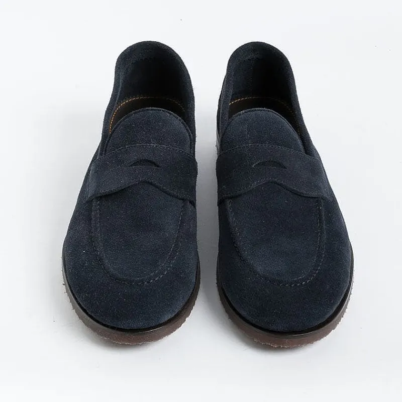HENDERSON - Mocassino 70416 - Blu<Collezione Scarpe Uomo Mocassini