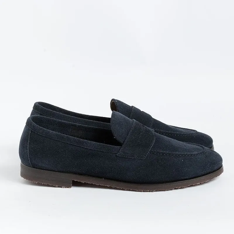 HENDERSON - Mocassino 70416 - Blu<Collezione Scarpe Uomo Mocassini