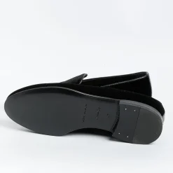 HENDERSON - Mocassino - Casino' - Velluto Nero<Collezione Scarpe Uomo Mocassini