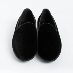 HENDERSON - Mocassino - Casino' - Velluto Nero<Collezione Scarpe Uomo Mocassini