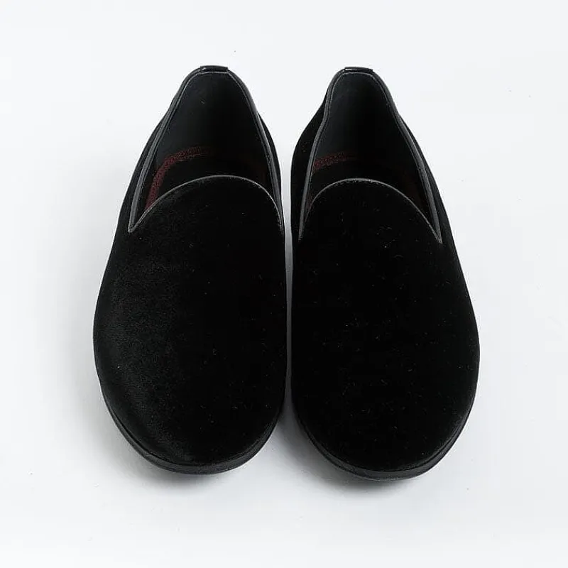 HENDERSON - Mocassino - Casino' - Velluto Nero<Collezione Scarpe Uomo Mocassini