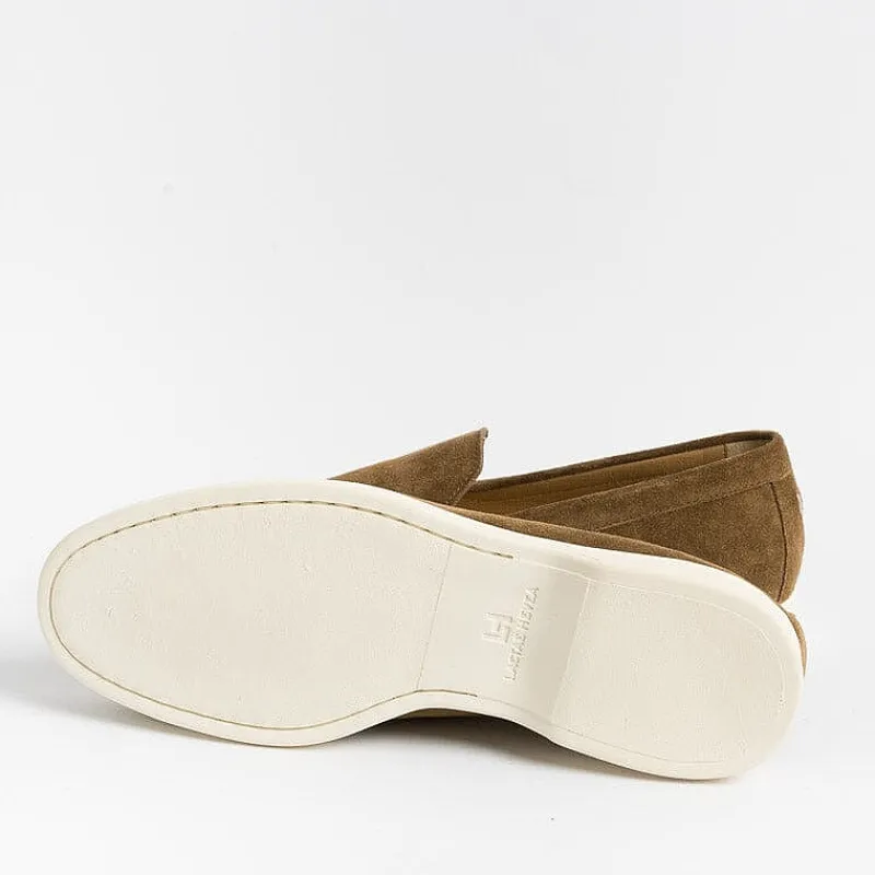 HENDERSON - Mocassino Slipon - Panarea - Suede Birra<Collezione Scarpe Uomo Mocassini