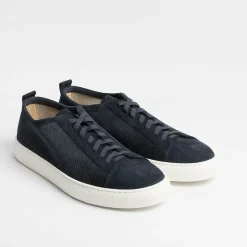 HENDERSON - Sneakers - Ronny - Camoscio Blu<Collezione Scarpe Uomo Sneakers