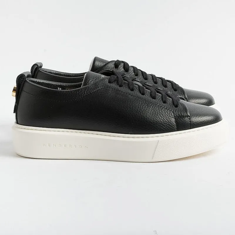 HENDERSON - Collezione Donna Henderson - Sneakers - Vale - Pelle Nero<Collezione Scarpe Donna Sneakers