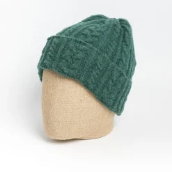 HOWLING - Berretto Lana Scozzese Cable - Verde<Collezione Accessori Uomo Cappelli E Berretti