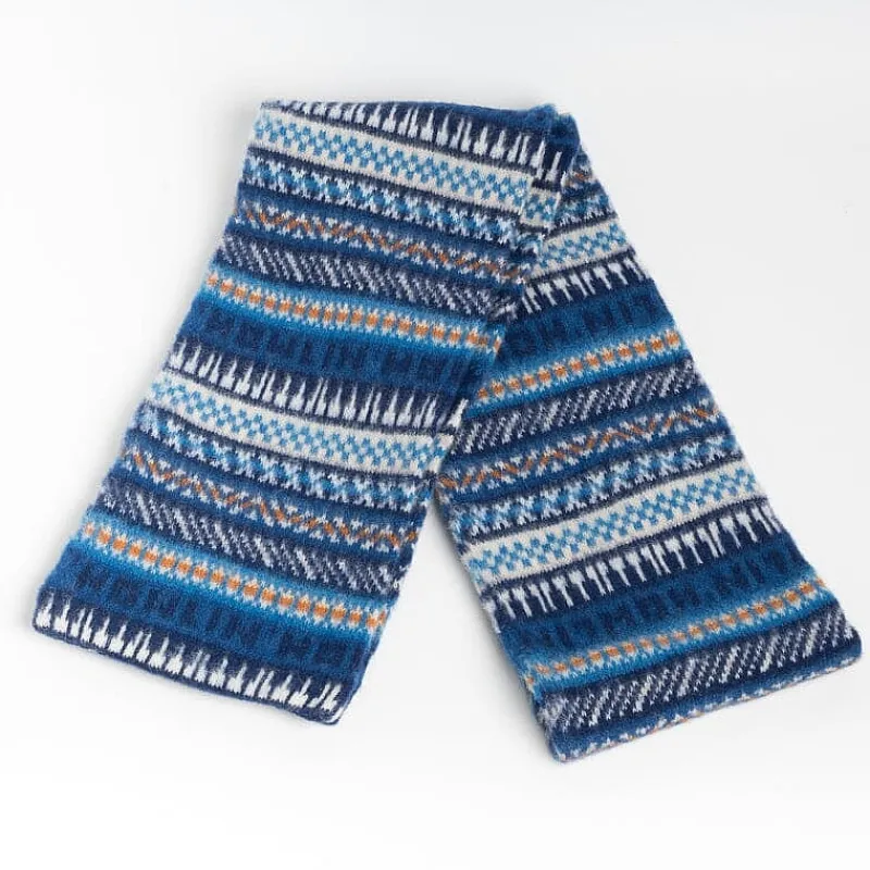 HOWLING - Sciarpa Unisex - Neptune - Multicolore Blu, Bianco, Azzurro<Collezione Accessori Donna Sciarpe