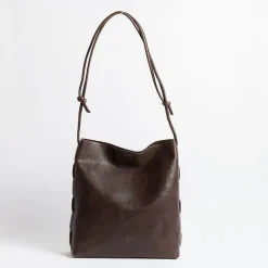 Il Bisonte - Bsh182 - Borsa A Spalla - Caffe<Collezione Borse Donna Borse A Spalla