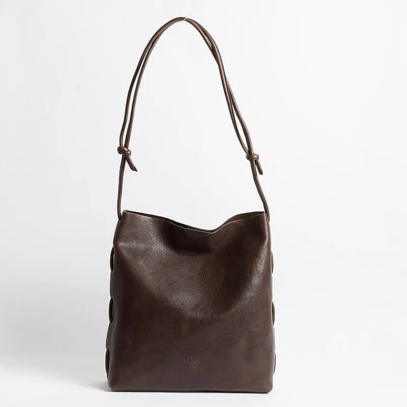 Il Bisonte - Bsh182 - Borsa A Spalla - Caffe<Collezione Borse Donna Borse A Tracolla