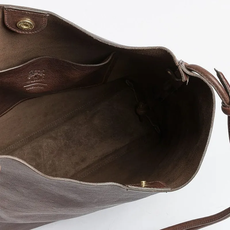 Il Bisonte - Bsh182 - Borsa A Spalla - Caffe<Collezione Borse Donna Borse A Tracolla