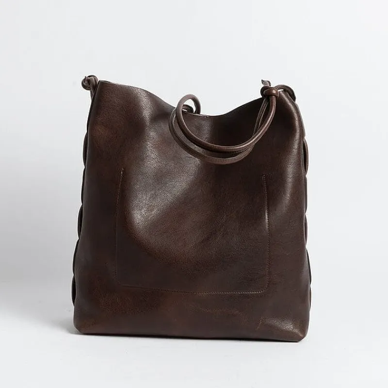 Il Bisonte - Bsh182 - Borsa A Spalla - Caffe<Collezione Borse Donna Borse A Tracolla