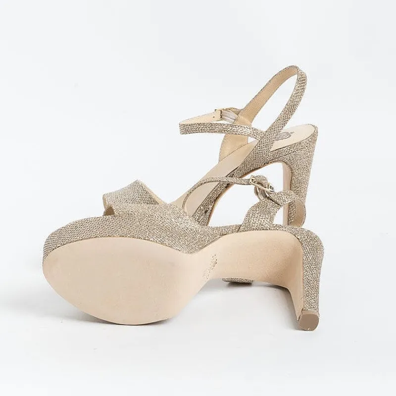 L'Arianna L' Arianna - Sandali Con Tacco Ds1610 - Sirio Nude<Collezione Scarpe Donna Sposa