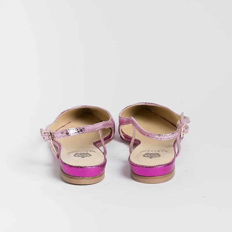 L'Arianna L' Arianna - Sling Back - Ch2006 - Serpente Laminato Fuxia<Collezione Scarpe Donna Sling Back