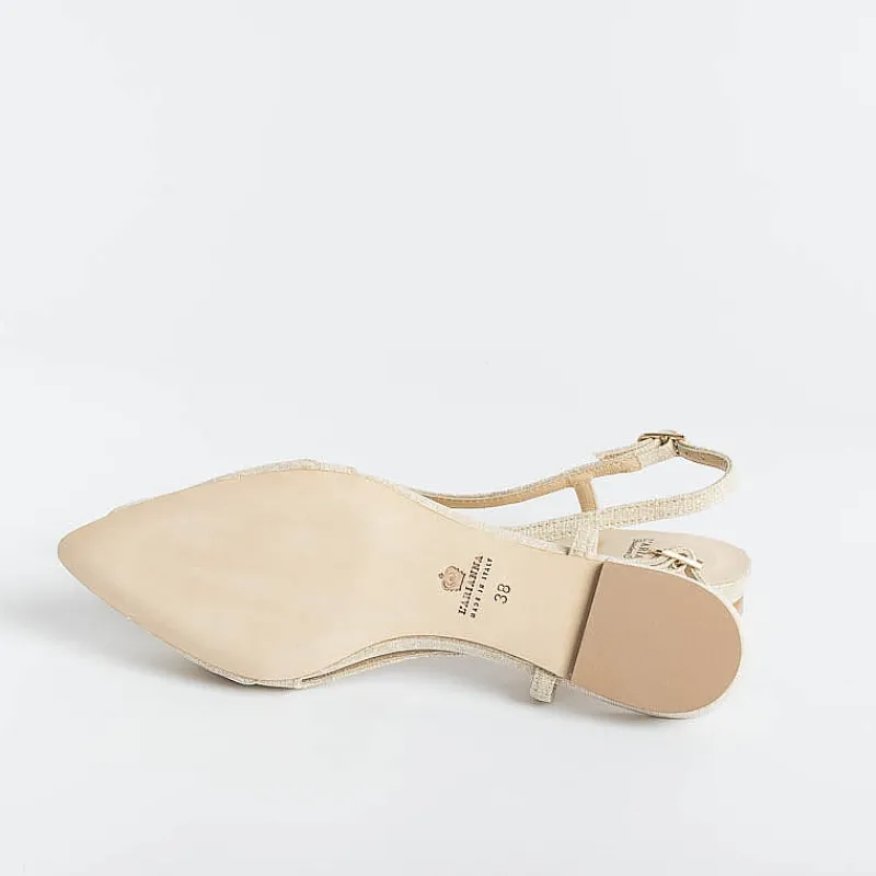 L'Arianna L' Arianna - Sling Back - Ch2006 - Sirio Champagne<Collezione Scarpe Donna Sposa