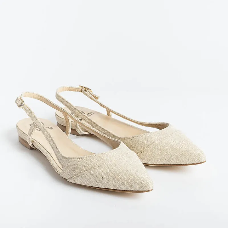 L'Arianna L' Arianna - Sling Back - Ch2006 - Sirio Champagne<Collezione Scarpe Donna Cerimonia - Scarpe E Pochette