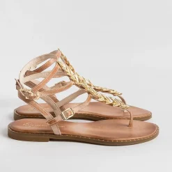 MAKIS KOTRIS - Sandali Bassi Infradito K770 - Naturale<Collezione Scarpe Donna Infradito