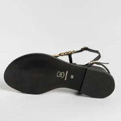 MAKIS KOTRIS - Sandali Bassi Infradito K870 - Nero<Collezione Scarpe Donna Infradito