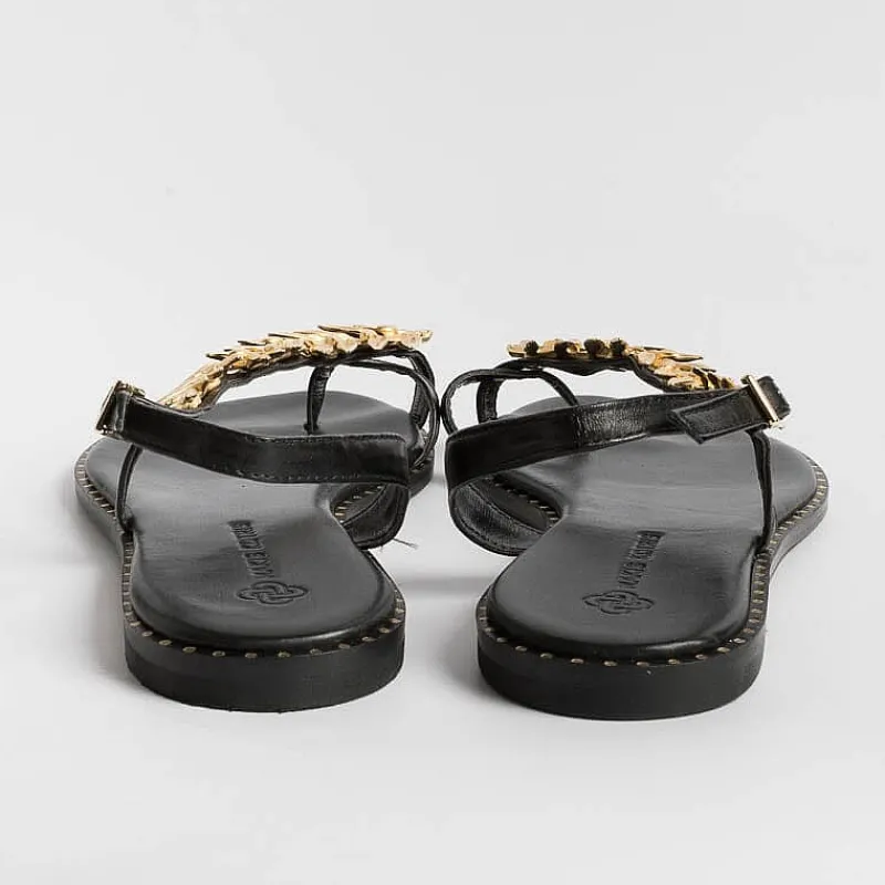 MAKIS KOTRIS - Sandali Bassi Infradito K870 - Nero<Collezione Scarpe Donna Infradito