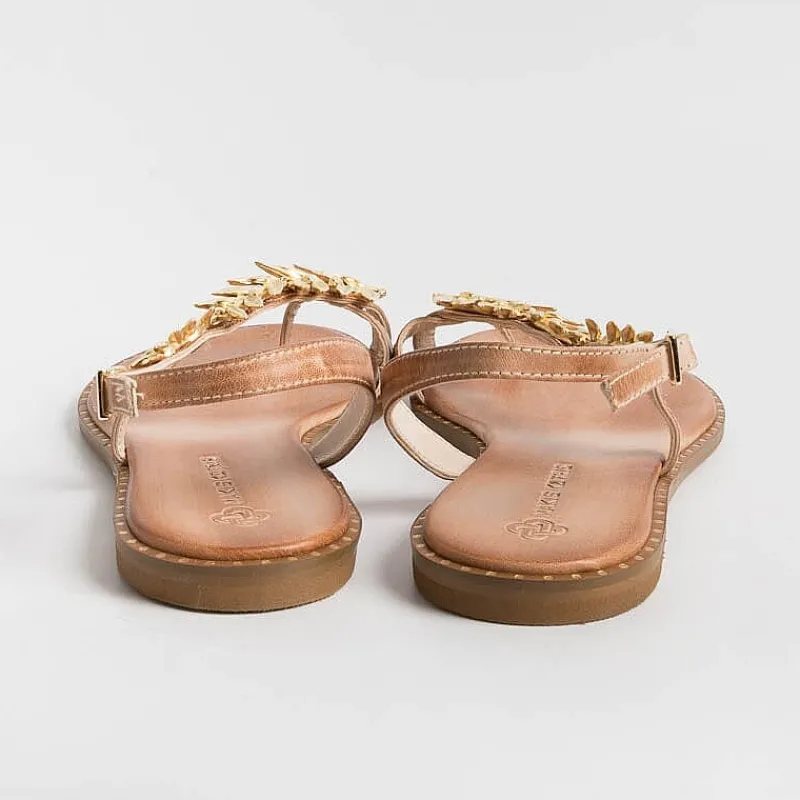 MAKIS KOTRIS - Sandali Bassi Infradito K870 - Naturale<Collezione Scarpe Donna Infradito