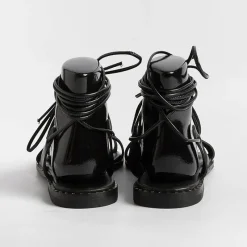 MAKIS KOTRIS - Sandali Bassi Infradito 04-306 - Nero<Collezione Scarpe Donna Sandali Bassi