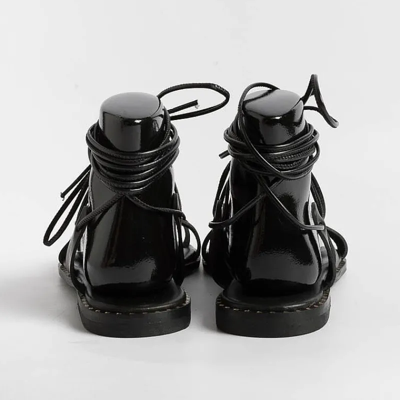 MAKIS KOTRIS - Sandali Bassi Infradito 04-306 - Nero<Collezione Scarpe Donna Sandali Bassi