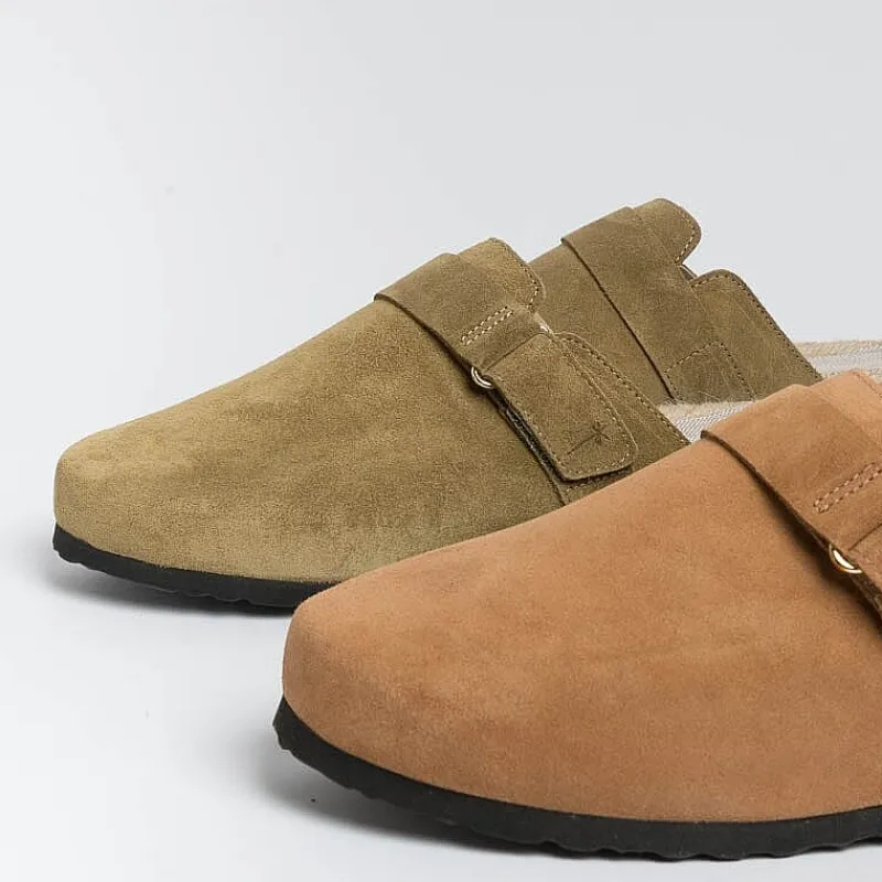 MANEBI - Clog- Sleepers - Kaki<Collezione Scarpe Donna Sabot E Sleepers